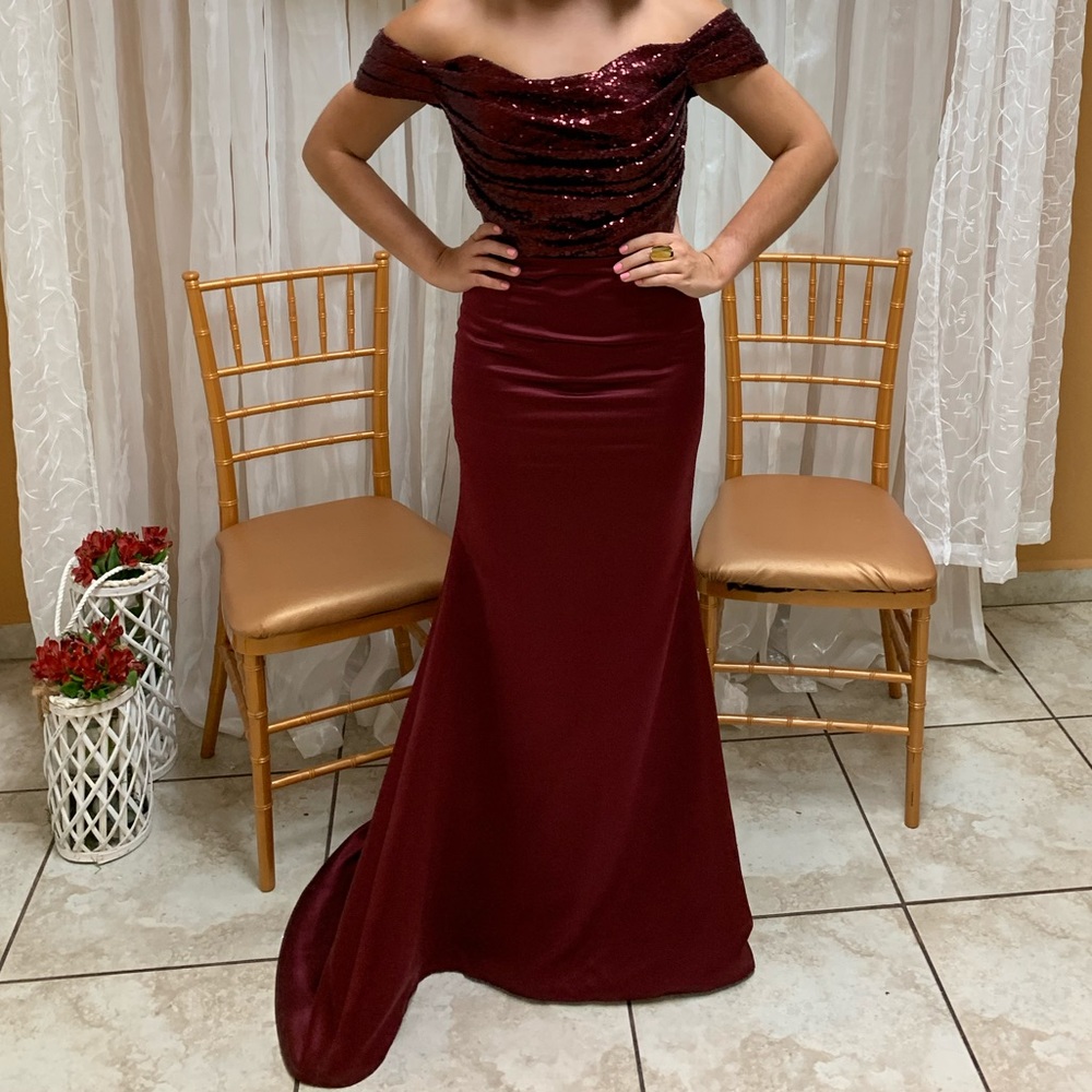 Wine dress